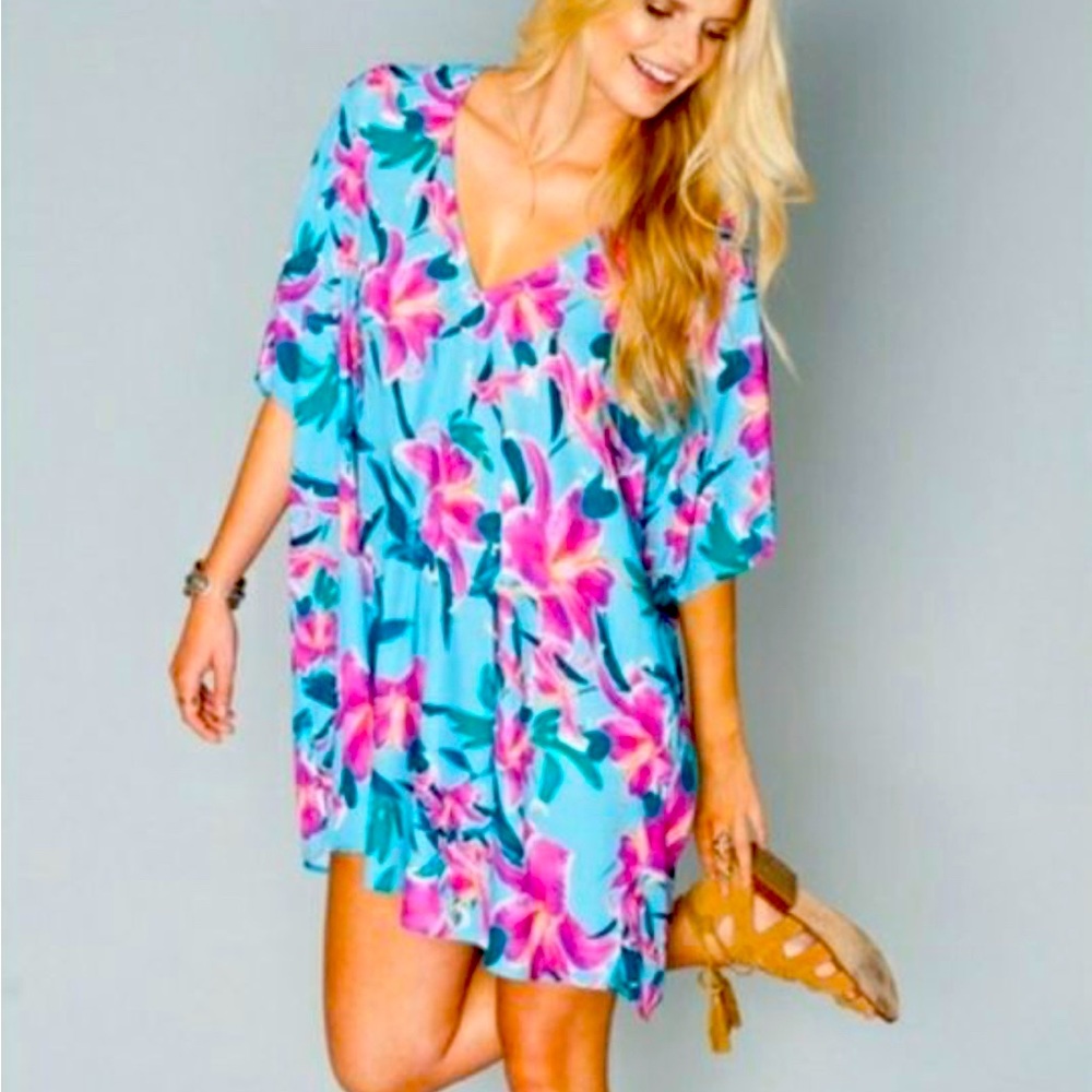 Show Me Your MuMu SMYM Mae Mu Tunic Dress Beach Swim Cover-up